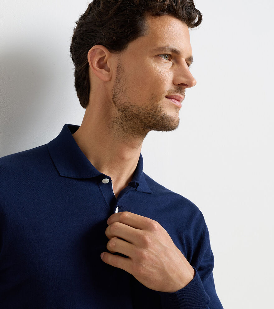 Mariner Sea Island Cotton Jumper Polo image number 4