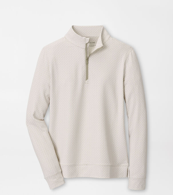 Houndstooth Print Perth Performance Quarter-Zip