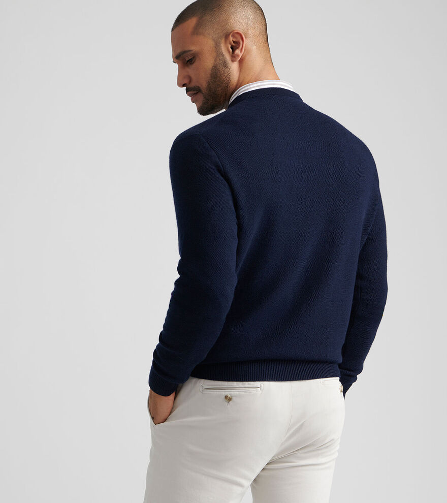 Autumn Crest Honeycomb Crewneck Jumper image number 3