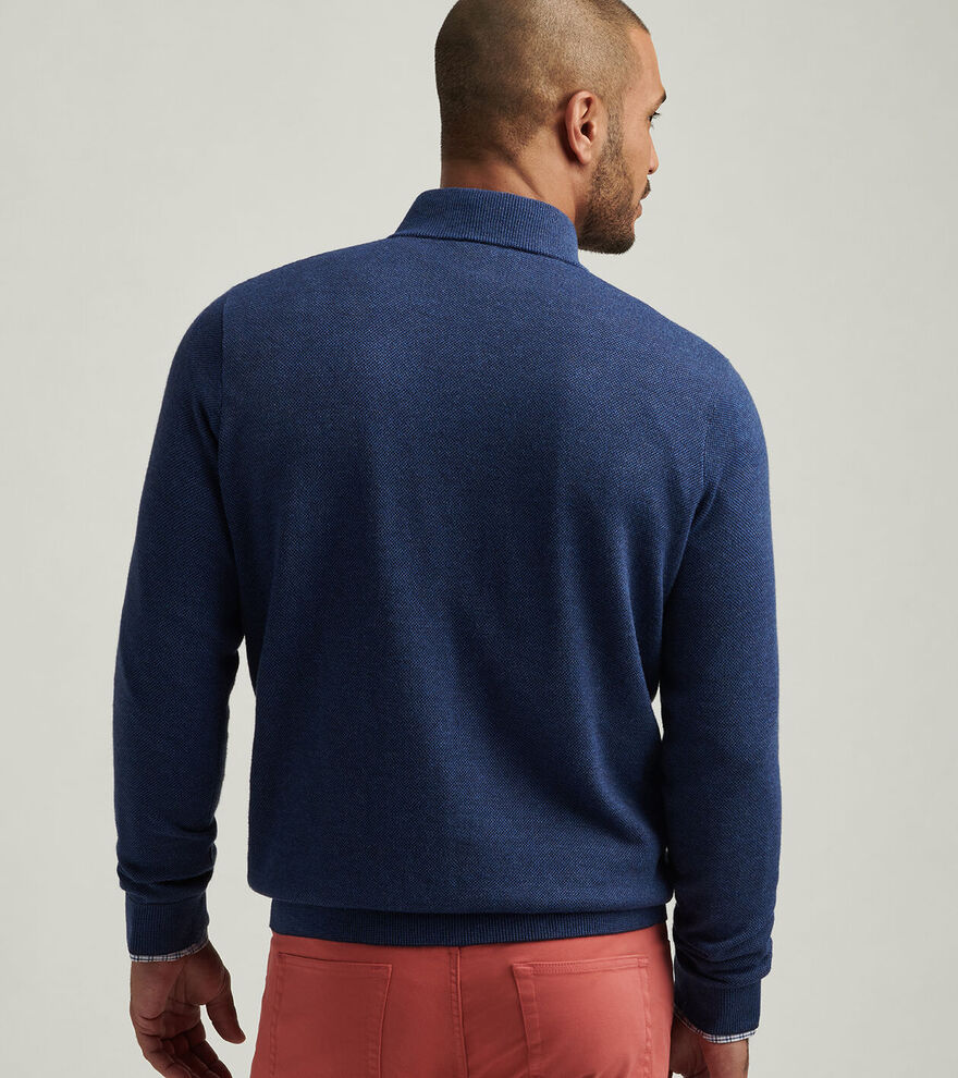 COOLSPUN BIRDSEYE 1/4 ZIP SWEATER main image 0