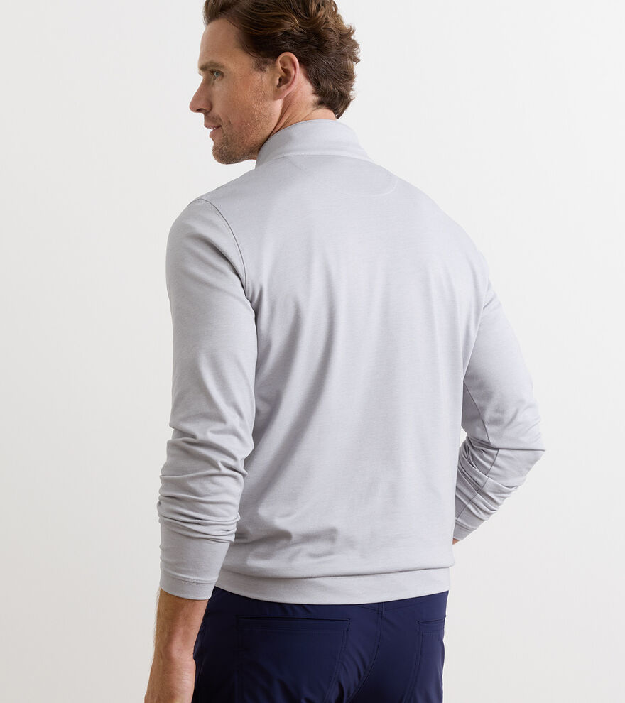 Albatross Cotton-Blend Piqu&eacute; Quarter-Zip image number 3