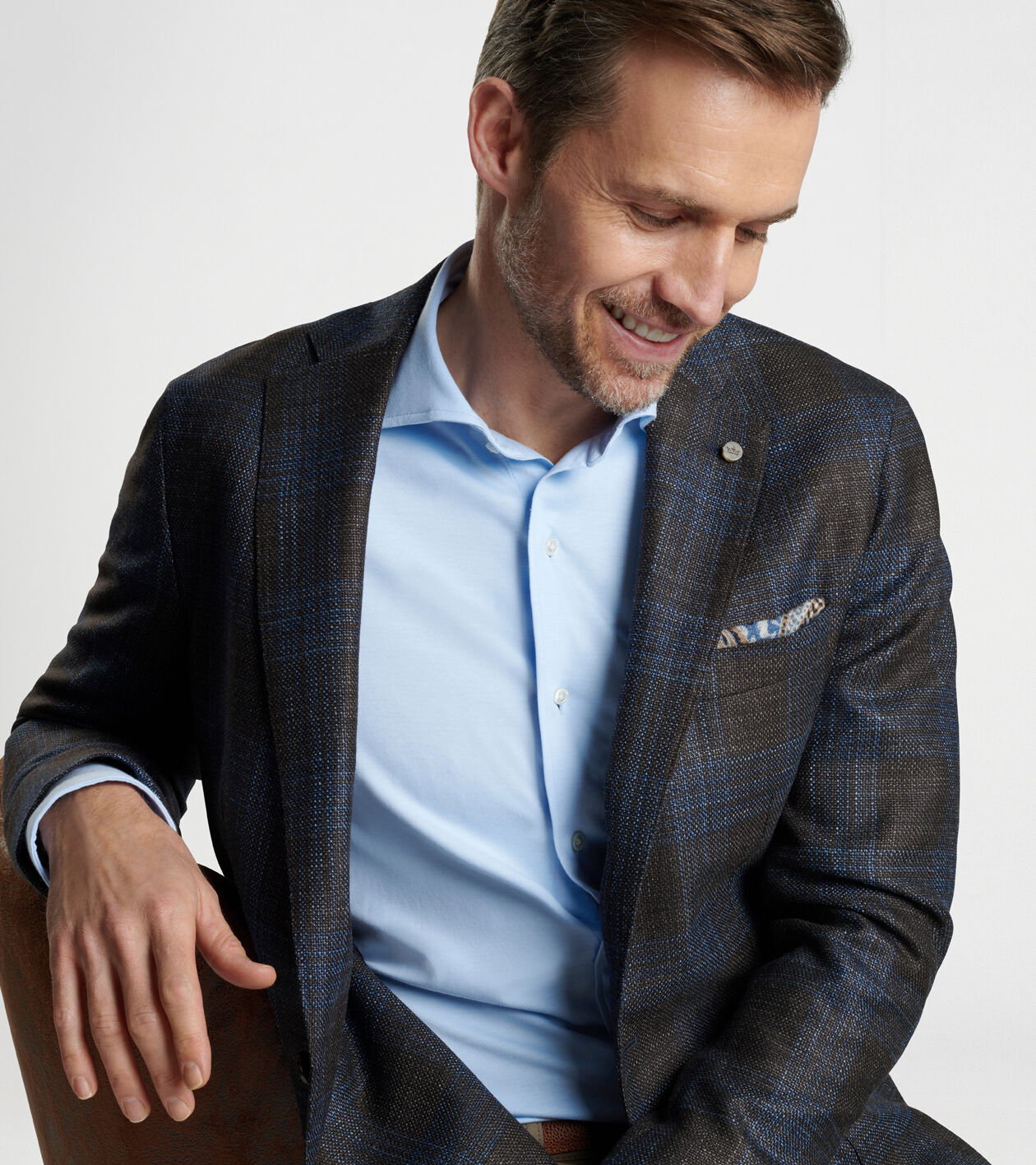 Casual plaid blazer hotsell
