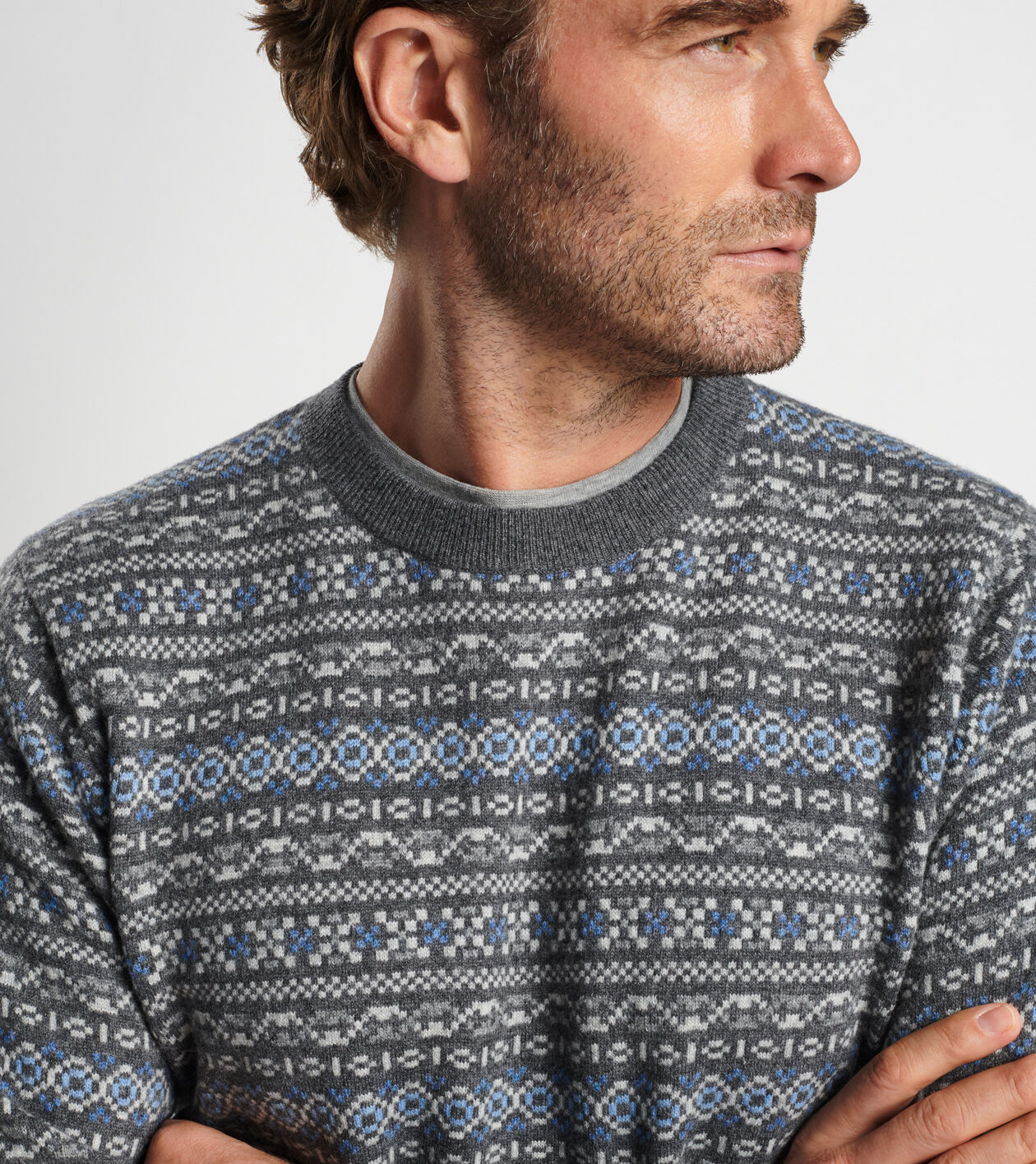 Cashmere fair isle cheap sweater