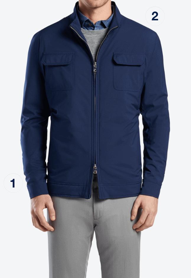 Stitchless Baffle Hybrid Jacket | Men's Jacket's & Coats | Peter Millar