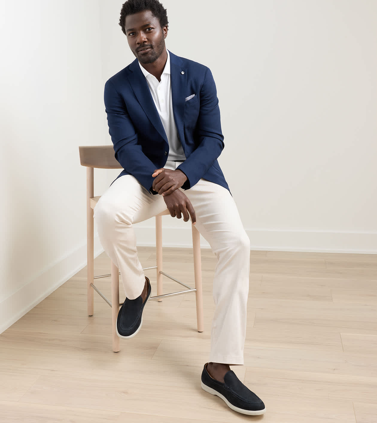 dress blue regulations usmc Everlane Dream Blazer In Navy, Size XXS, Cotton main image 1