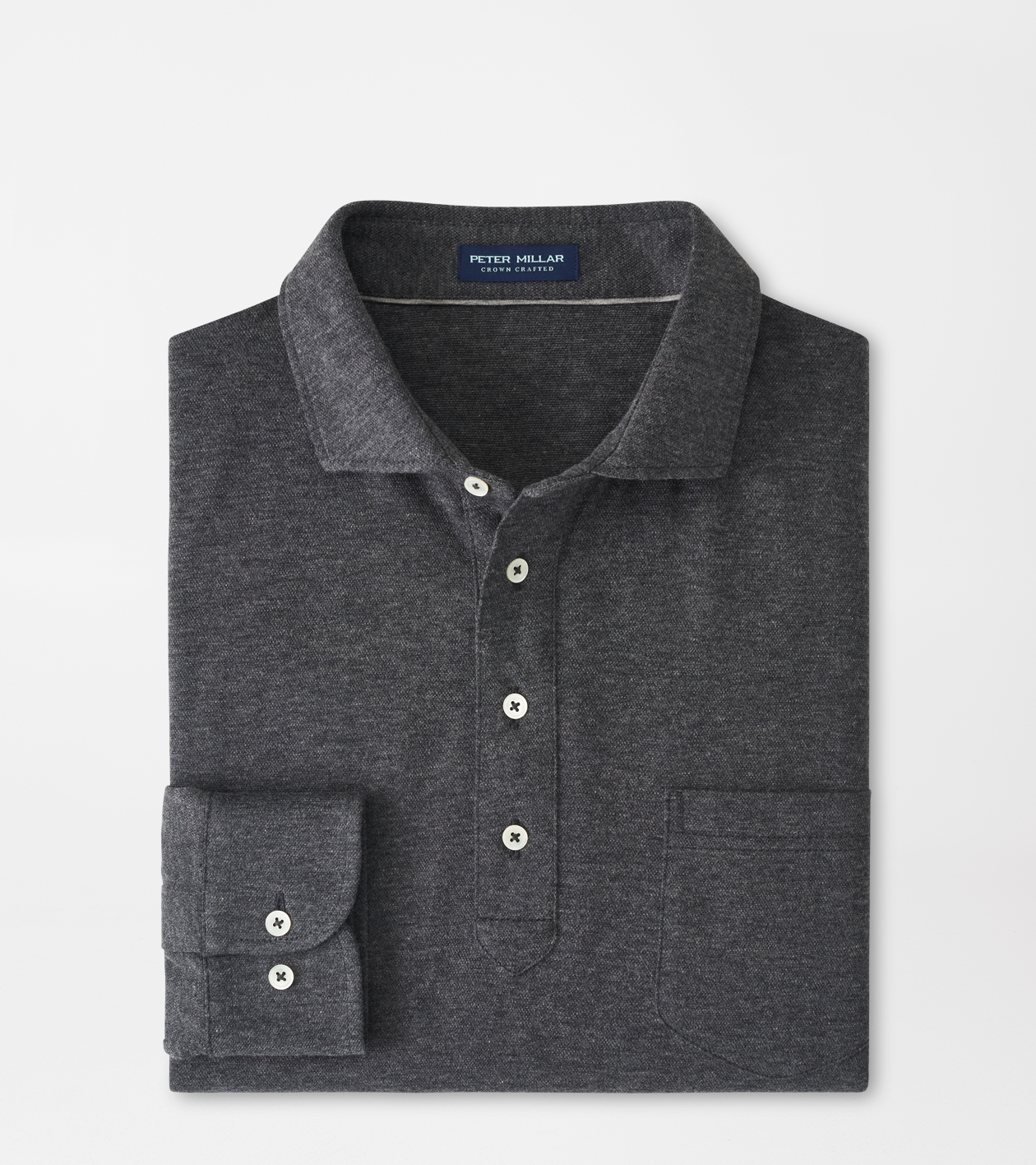 Amble Long-Sleeve Cotton Cashmere Polo | Men