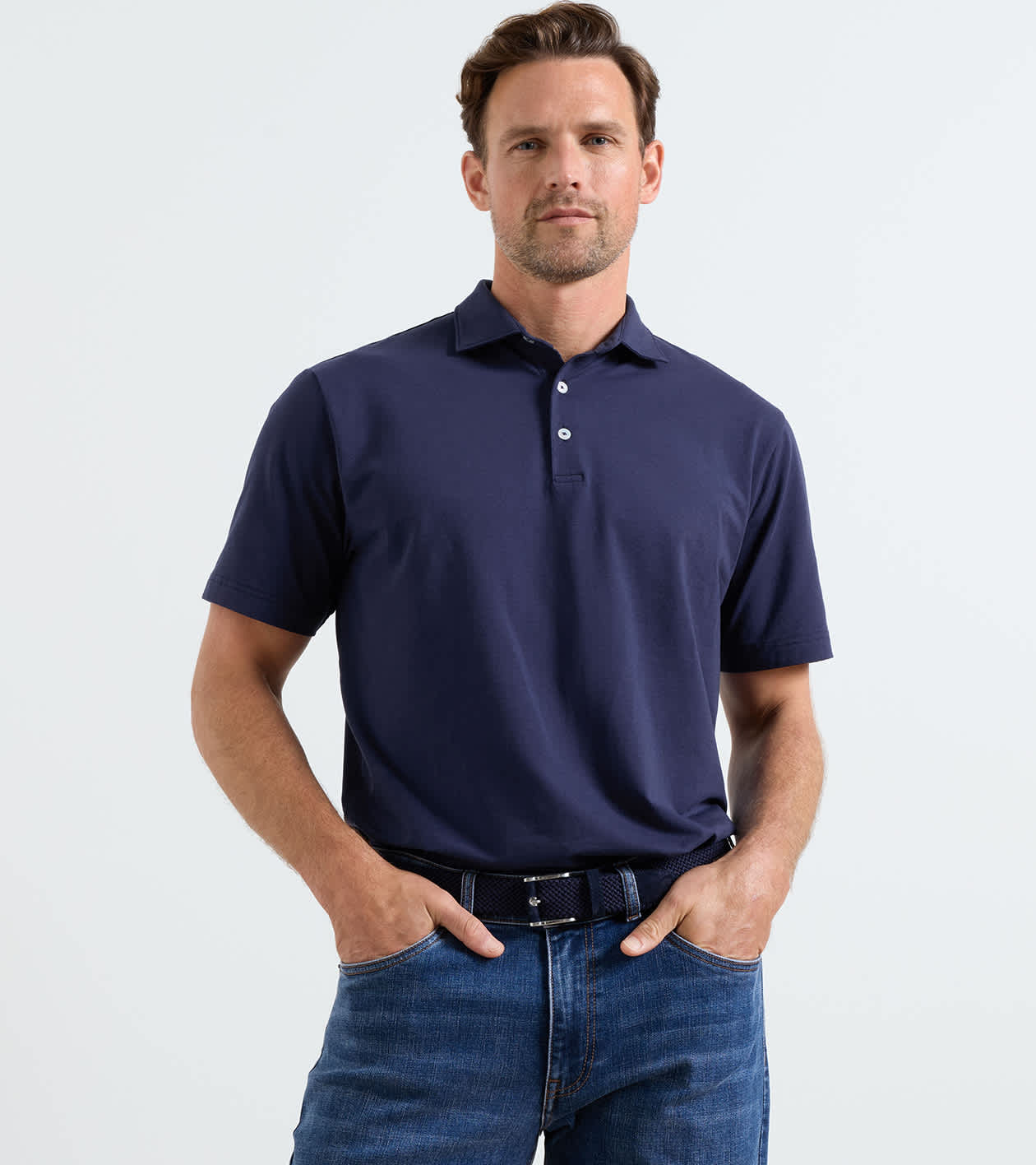 Crown Flex Cotton Polo | Men's Polos | Peter Millar