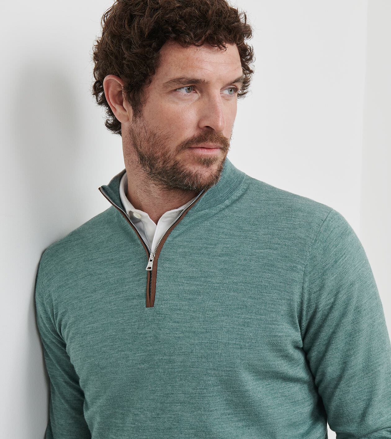 LE 17 SEPTEMBRE　DRAWCORD COLLAR JUMPER Excursionist Flex Quarter-Zip | Men's Jumper | Peter Millar