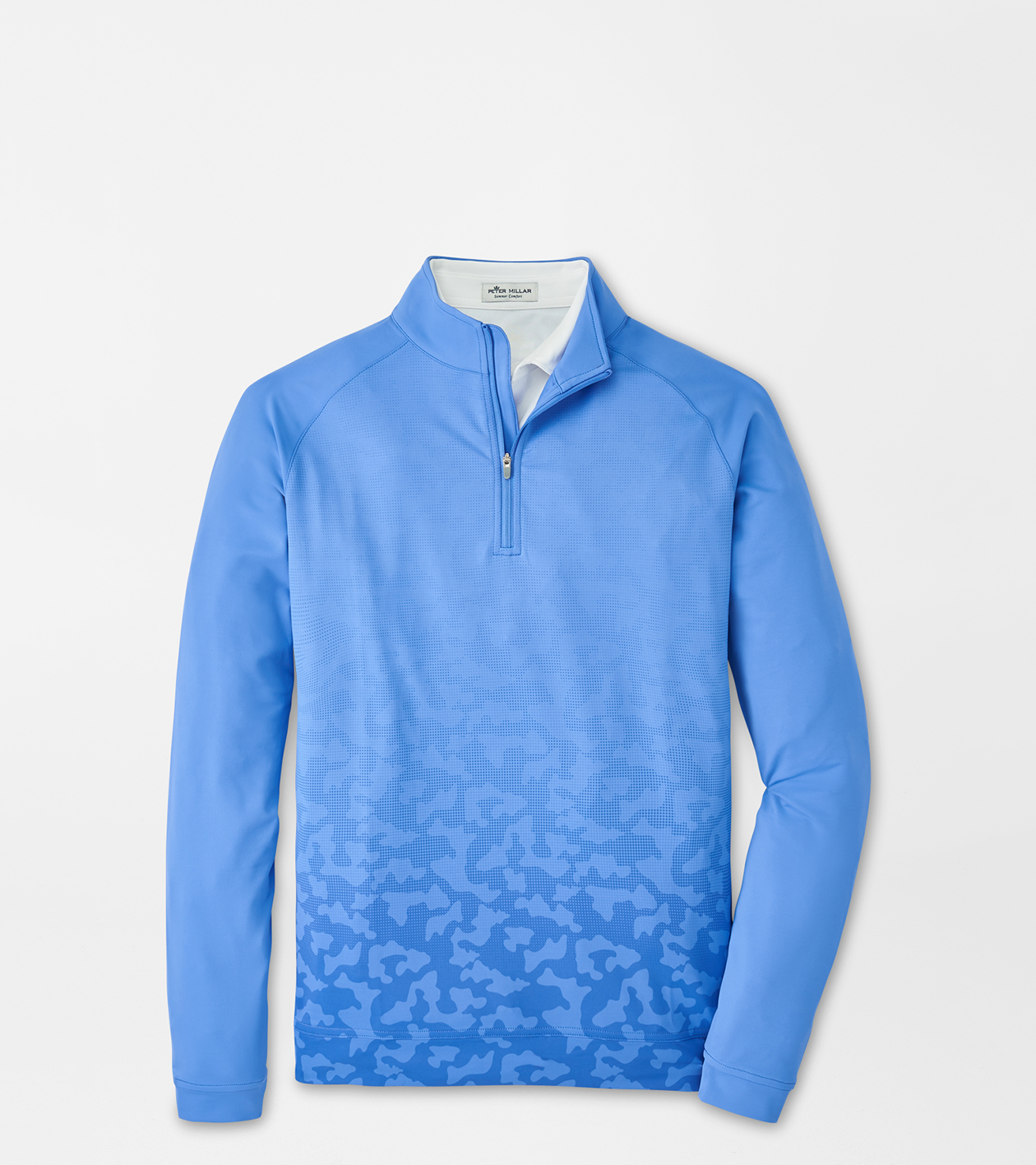Perth Dip Dye Camo Performance Quarter Zip Men s Pullovers T Shirts Peter Millar